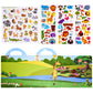 Astaron Reusable Sticker Book For Toddlers, 88 Pcs Animal Stickers Road Trip Activities Car Airplane Activities Travel Toys For Kids, Kids Quiet Time Activities (3-6 Age)