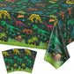 NatNarr 3 Pack Dinosaur Plastic Tablecloth, 54 X 108Inch Disposable Dinosaur Party Table Cloth for Rectangle Tables Waterproof T