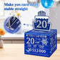 Toyeishi 20 Happy Birthday Money Box For Cash Gift, 20Th Birthday Decorations For Him And Her, Gifts For 20 Year Old Men, Male B