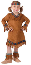 Fun World Native American Toddler Girl Costume, Brown, Large