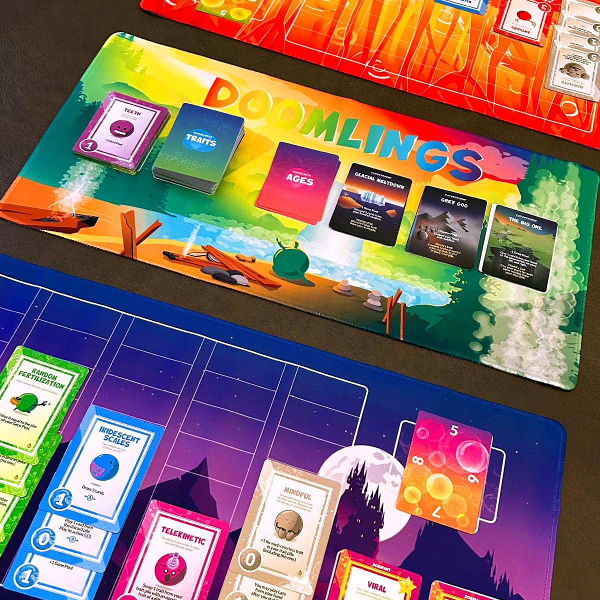Doomlings 'Birth Of A Hero' Community Playmat - Game Playermat Card Game, 11' X 22'