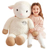 Ikasa 30' Giant Sheep Stuffed Animal - Jumbo Soft Kawaii Plush Toy For Kids & Girlfriend (White)