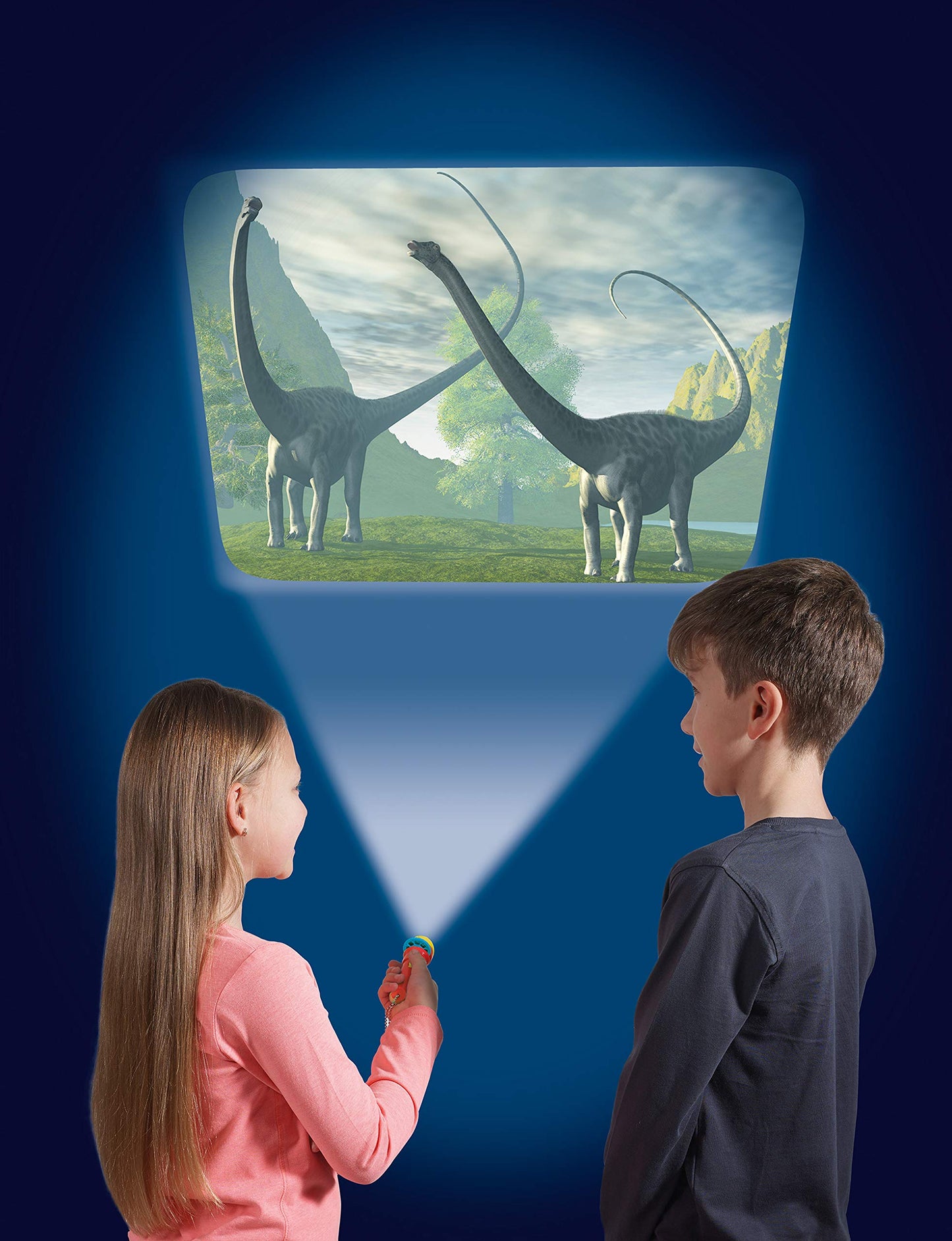Brainstorm Toys: Dinosaur Flashlight and Projector, Plastic, Projector Torch Projects Amazing Images of Dinosaurs Around your Ro