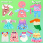 10 Sets Baby Doll Clothes And Accessories Fit For 14-16 Inch Baby Dolls,43 Cm New Born Baby Dolls,15 Inch Dolls,18 Inch Dolls (Doll Is Not Included)