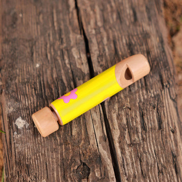 Fartime 4-Piece Set Wood Slide Whistle Toy, Colorful, Lovely Design, Children'S Fun Music Toys, 7.5 Inches