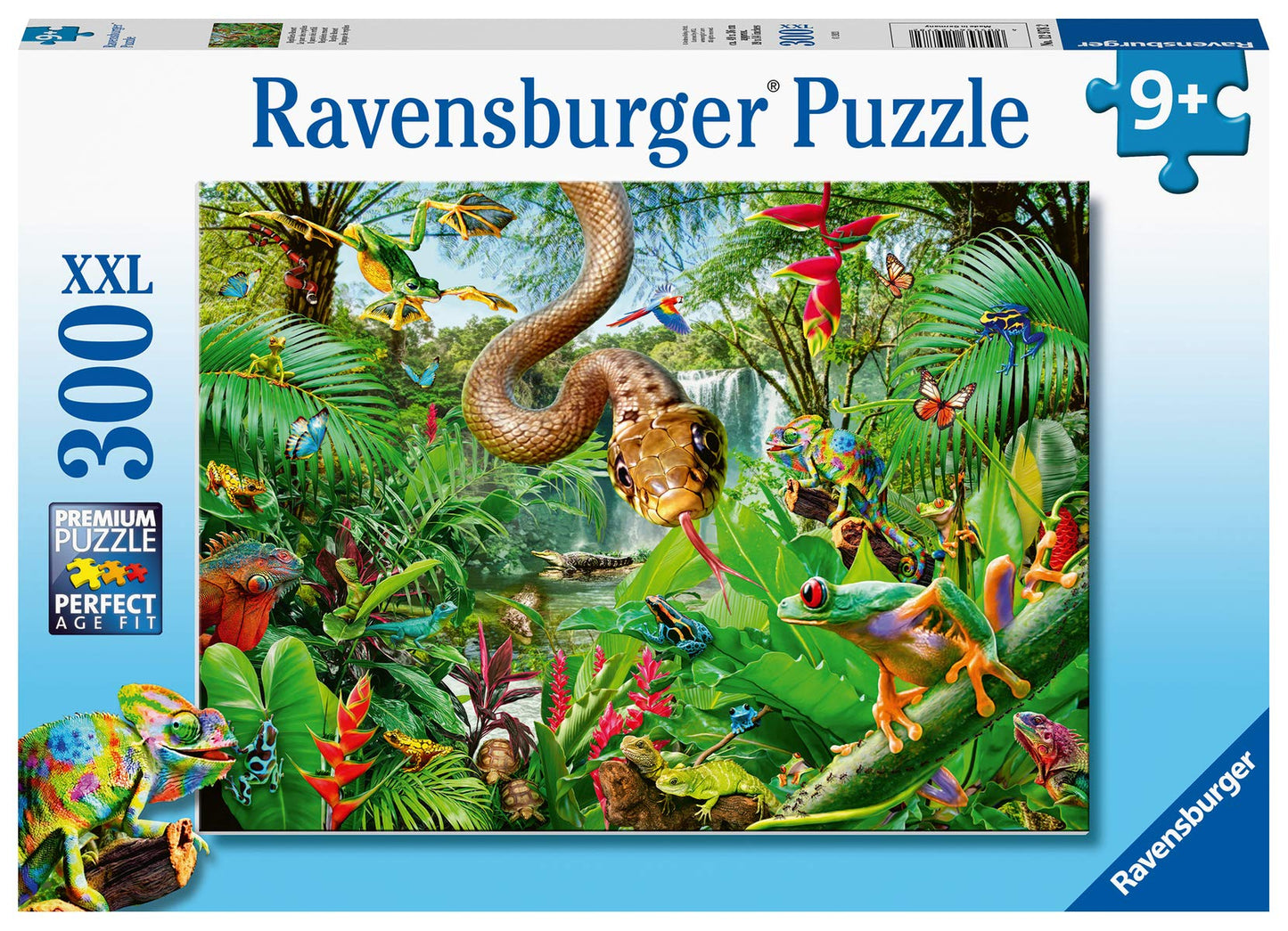 Ravensburger Reptile Resort Puzzle - 300 Xxl Piece Jigsaw For Kids | Unique & Durable Pieces | Stimulates Curiosity & Problem-Solving Skills For Ages 9+ | 20X14 Inches When Complete