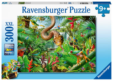 Ravensburger Reptile Resort Puzzle - 300 Xxl Piece Jigsaw For Kids | Unique & Durable Pieces | Stimulates Curiosity & Problem-Solving Skills For Ages 9+ | 20X14 Inches When Complete