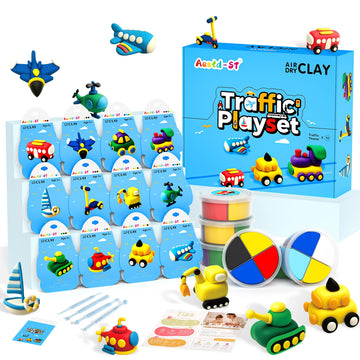 Air Dry Clay Kit  Traffic Theme