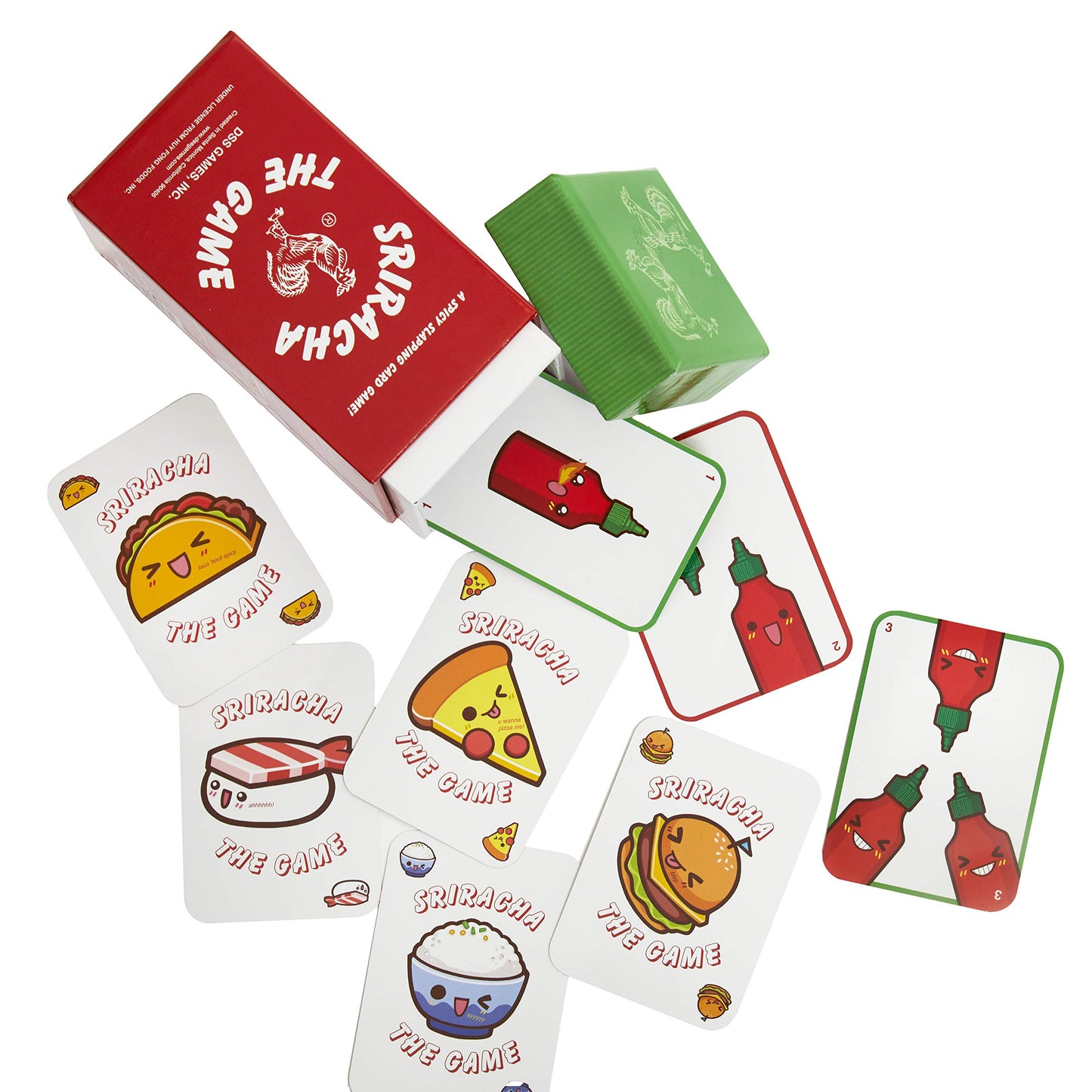 DSS Games Sriracha: The Game - Spicy Slapping Card Game, Small Size, Red Cardstock, Model 6815