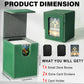 Jaffzora Deck Box For Mtg Commander, Magnetic Card Display Case, Tcg Card Storage Box, Holds 100 Double-Sleeved Cards, Green&Gra