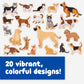 Spark & Wow Wooden Magnets - Cats & Dogs - Set Of 20