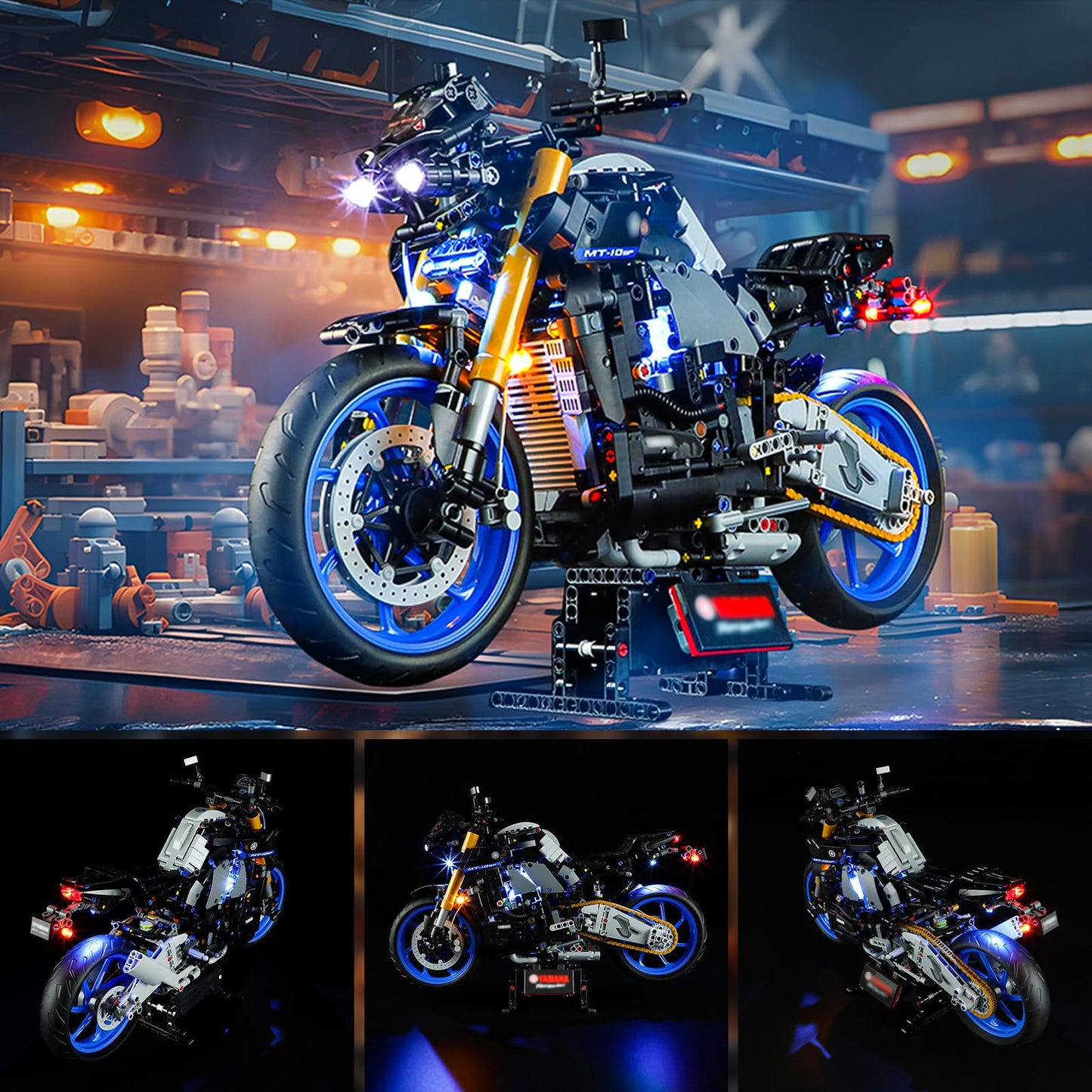 YEABRICKS LED Light for Lego-42159 Technic Yamaha MT-10 SP Building Blocks Model (Lego Set NOT Included)