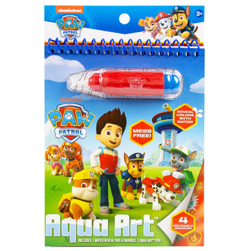 Horizon Group USA Paw Patrol Aqua Art Activity Book, Reusable Water Reveal, Medium Size, Colorful Toddler Travel Toy