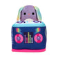 Squishville Rock and Roller Disco Playset - 2-Inch Danya The Bunny Plush, DJ Booth, Skating Rink - Style 3, Polyester