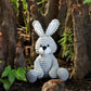 Apricot Lamb Toys Plush Corduroy Rabbit Bunny Stuffed Animal Soft Cuddly Perfect For Child （Gray Bunny,8.5 Inches