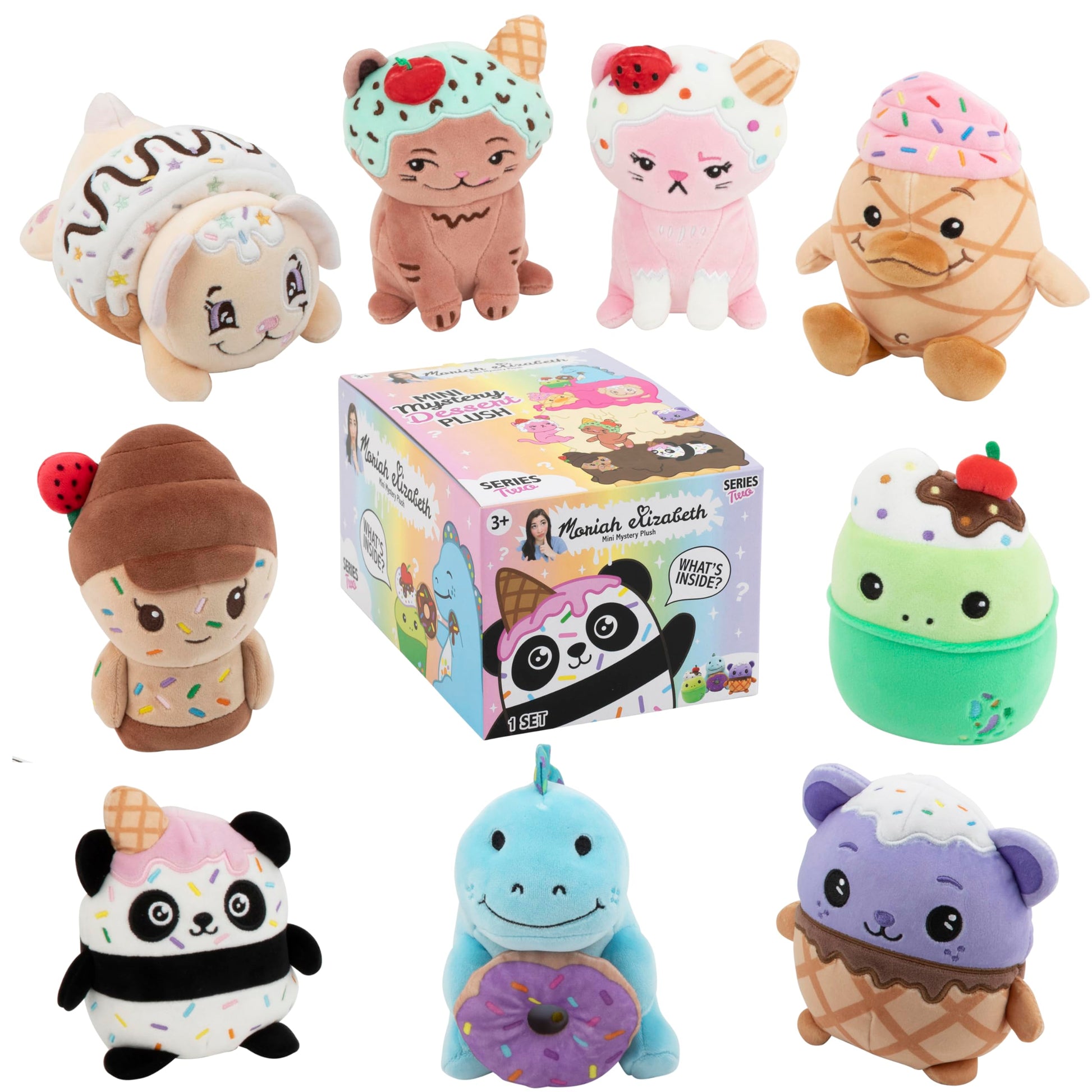 Moriah Elizabeth 6    Mini Mystery Plush - Series 2; 9 Pack Bundle; Youtube Craft Channel, Blind Box, Official Merch
