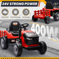Joyracer 24V Ride On Tractor For Kids, Ride On Toys W/400W Motors, Tiltable & Detachable Trailer, Adjustable Seat, Bluetooth, Mu