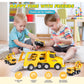 Snapglowz Remote Control Car For Toddlers 2 3 4 5 6, Construction Trucks Cars Toys Toddler 2-6 Year Old Boy Toys Carrier Toys To