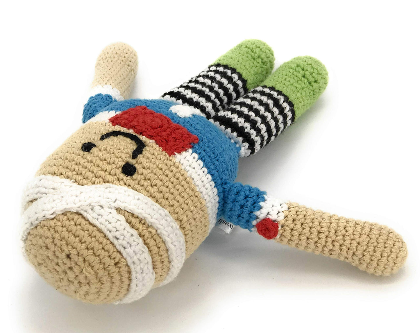 Pebble | Handmade Humpty Dumpty | Crochet | Fair Trade | Pretend | Imaginative Play | Rattle | Machine Washable