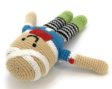 Pebble | Handmade Humpty Dumpty | Crochet | Fair Trade | Pretend | Imaginative Play | Rattle | Machine Washable