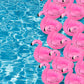 Skylety 48 Pieces Flamingo Inflatable Drink Holders Drink Float Swimming Pool Float Pink Flamingo Cup Holders For Beverage Cans