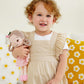 GAGAKU Soft Plush Baby Doll - 12" Cotton Pink Flower Girl Toy for Infants & Toddlers, Machine Washable, Model G03SA2501