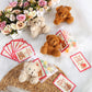 Deekin Set Of 24 Valentine'S Day Mini Plush Bears With Greeting Cards And Organza Bags For Valentines Day Gifts Stuffed Little P