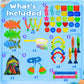 YGSEPCC 45 Pcs Pool Diving Swimming Toys for Kids Ages 3-12 Summer Pool Game Toys Set with Diving Door Diving Stick Fish Ring Ge
