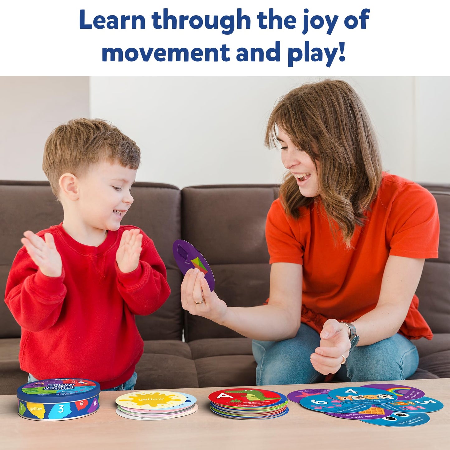 Skillmatics Card Game For Toddlers - Jump & Learn Letters, Numbers, Shapes & Colors, Preschool Learning, Travel Toys, Gifts For Kids Ages 2, 3, 4, 5