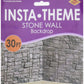 Stone Wall Plastic Backdrop