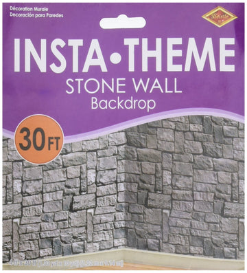 Stone Wall Plastic Backdrop
