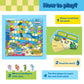 Broytain Word Ocean Phonics Board Game For Kids,Educational Learning Word Board Games For Boys And Girls,Reading And Spelling Wo