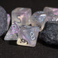 Poludie 7-Die DND Dice Set Polyhedral Dice Set with Leather Bag D&D Dice Set for Dungeons and Dragons RPG MTG Table Games (Trans