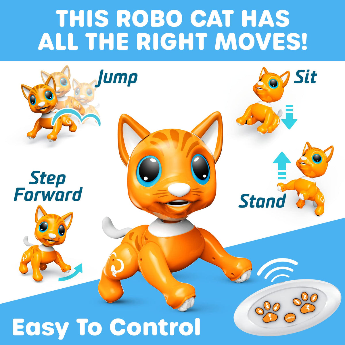 Interactive Robo Cat: Smart, Fun, Educational Remote Control Toy