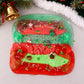 TITRITH 6 Pack Christmas Slime Stocking Stuffers, Butter Clear Cloud Slime, Sensory Stress Relief Toys for Kids, Holiday Party Favors
