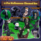 Kisoy 11 Pcs Halloween Miniature Figurines Mini Resin Ghost Skull Ornaments for Craft Decor, Fairy Gardens, Phone Cases, Hair Cl