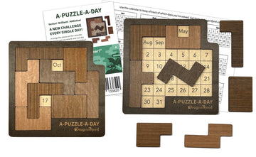 A-Puzzle-A-Day Deluxe: The Original Daily Calendar Puzzle with 365+ Challenges for Every Day of The Year, by DragonFjord
