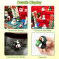 Haooryx Winter Rubber Duckies Toys - 20Pcs Fancy Novelty Christmas Snowman Elk Navy Christmas Ducky Decor for Kids Birthday Gift