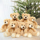 Tezituor Teddy Bears Stuffed Animals Bulk 10 Packs, Bulk Teddy Bears For Baby Shower, 14In Small Teddy Bears Plush, Stuffed Bears Gift For Kids On Christmas, Birthday, Valentines, Light Brown