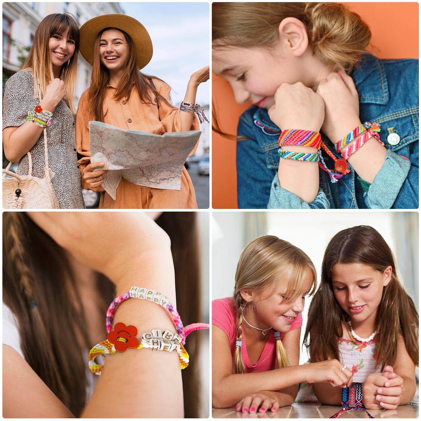 Arts And Crafts For Kids Ages 8-12,Friendship Bracelet Making Kit For Girl,Kids Jewelry Making Kit With 28 Pre-Cut Threads,Chris