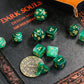 HDdais 11PCS Polyhedral DND Dice Sets Jade Dice for Dungeons and Dragons Pathfinder DND RPG MTG Table Gaming Dice,D&D Dice (Gree