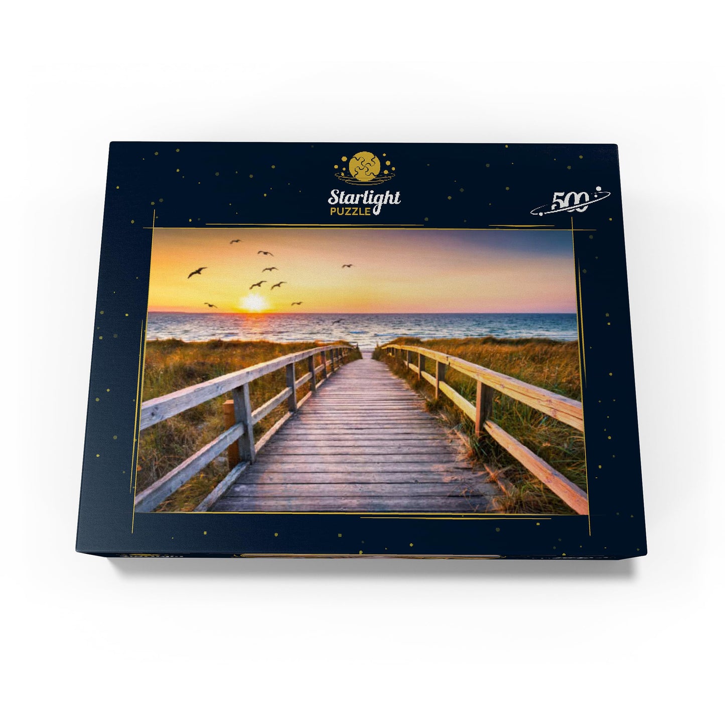 Mypuzzle Sunset On Dune Beach In The North Sea - Premium 500 Piece Jigsaw Puzzle For Adults