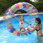 Sun Searcher Rainbow Roller Color Water Wheel Inflatable Swimming Pool Toy for Kids