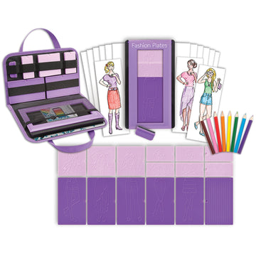 Kahootz Fashion Plates - Classic Styles - Mix-and-Match Drawing Kit - Make 100s of Fabulous Fashion Designs - For Ages 6+