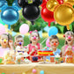 6 Pcs Mouse Head Balloons, 24'' Mouse Mylar Balloon Jumbo Mouse Head Aluminum Foil Balloons For Birthday Party Decorations Baby Shower Supplies Party Favors (Blackred)