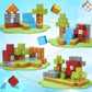 Cameparck Magnetic Blocks Building Toys  Magnetic Tiles STEM Montessori Sensory Toys for Kids Age 3+  Cubes Construction Toys Christmas Birthday Gifts for Boys & Girls - 48pcs(1 in)|Forest World