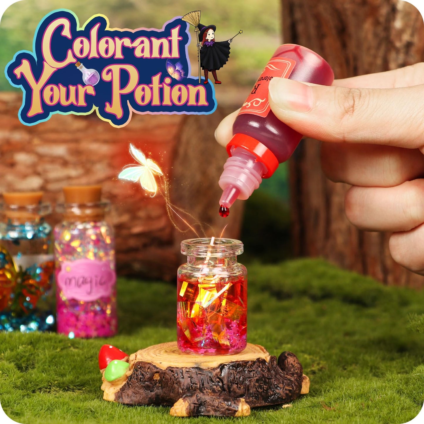 Alritz Fairy Polyjuice Potion Kits For Kids, 20 Bottles Magic Diy Mixies Potions, Father'S Day Decorations Creative Crafts Toys For Girls 6 7 8 9 10