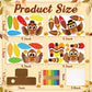 Moon Boat 20Pcs Thanksgiving Turkey Craft Kit - Fall DIY Religious Prayer Thankful Gratitude Box for School Activities