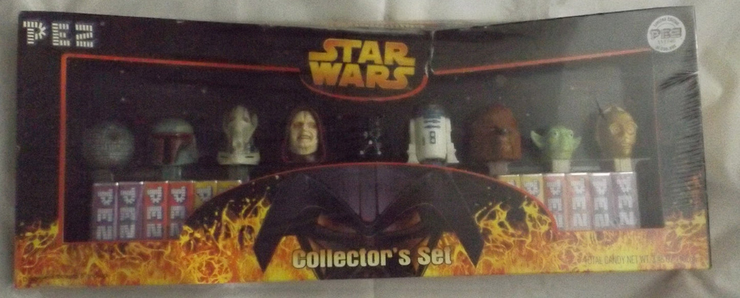 Star Wars Limited Edition Pez Collector'S Set With 9 Star Wars Pez Dispensers