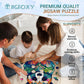 Jigfoxy Wooden Puzzles for mature-themeds  Panda Wood Puzzles mature-themed  Unique Animal Shape Wooden Jigsaw Puzzles  Birthday Gifts for Puzzles Lovers Family Friend (L-11.3 * 13.3in-230pcs)
